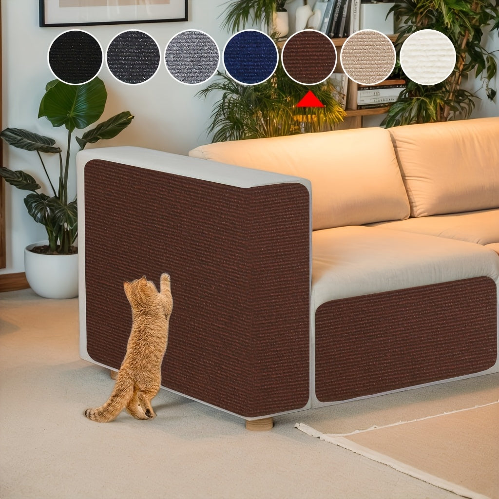 Self-Adhesive Cat Scratching Post Wall Mounted - Removable Indoor Cat Scratcher Furniture Protector for Walls, Sofas & Chairs, Modern Sisal Scratching Board Easy to Install, 6 Colors (15.75"x39.37")