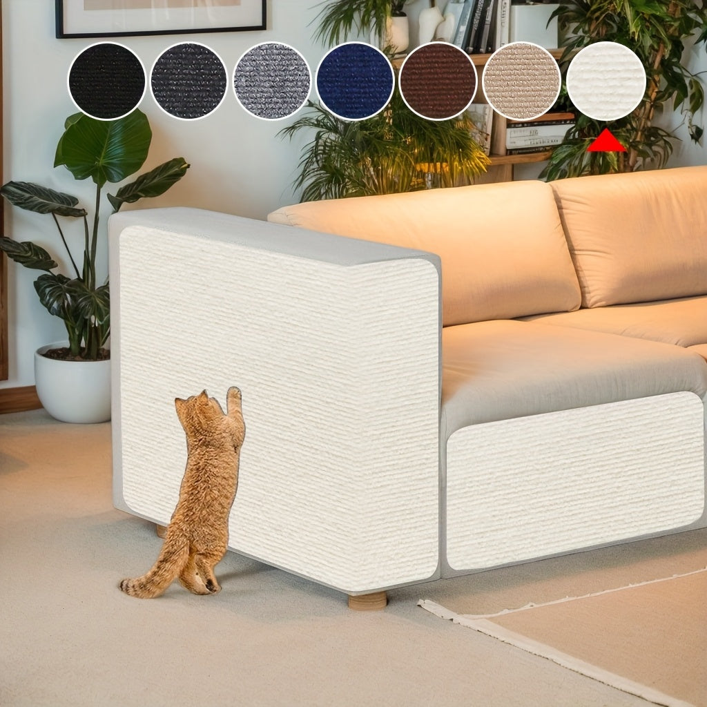 Self-Adhesive Cat Scratching Post Wall Mounted - Removable Indoor Cat Scratcher Furniture Protector for Walls, Sofas & Chairs, Modern Sisal Scratching Board Easy to Install, 6 Colors (15.75"x39.37")