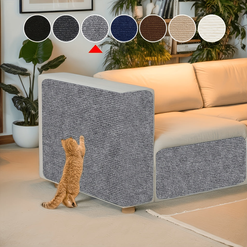 Self-Adhesive Cat Scratching Post Wall Mounted - Removable Indoor Cat Scratcher Furniture Protector for Walls, Sofas & Chairs, Modern Sisal Scratching Board Easy to Install, 6 Colors (15.75"x39.37")