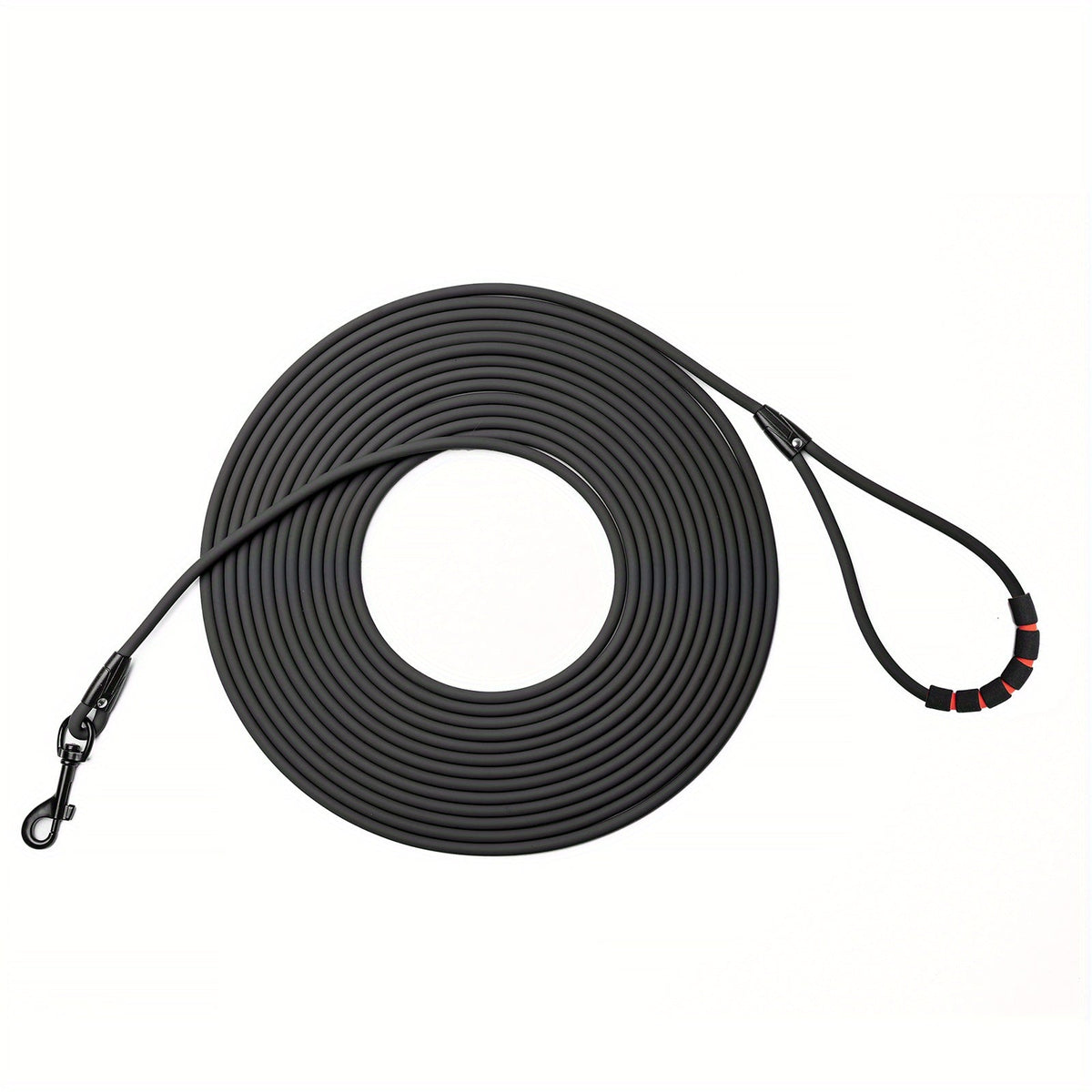 Long Dog Training Leash for Outdoor Use - Weatherproof PVC Coated Nylon Recall Leash for Beach, Yard, Hiking & Camping, Improves Obedience & Recall, 6 Colors 4 Sizes (M/L/XL/XXL)
